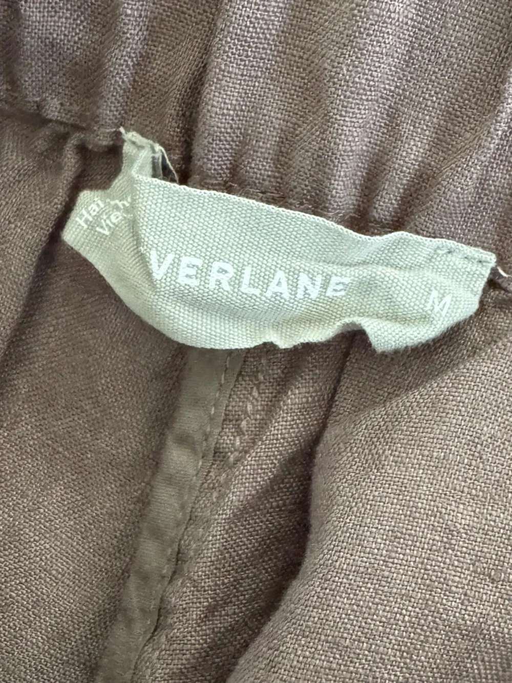 Everlane Women Brown Linen Two-Piece Set